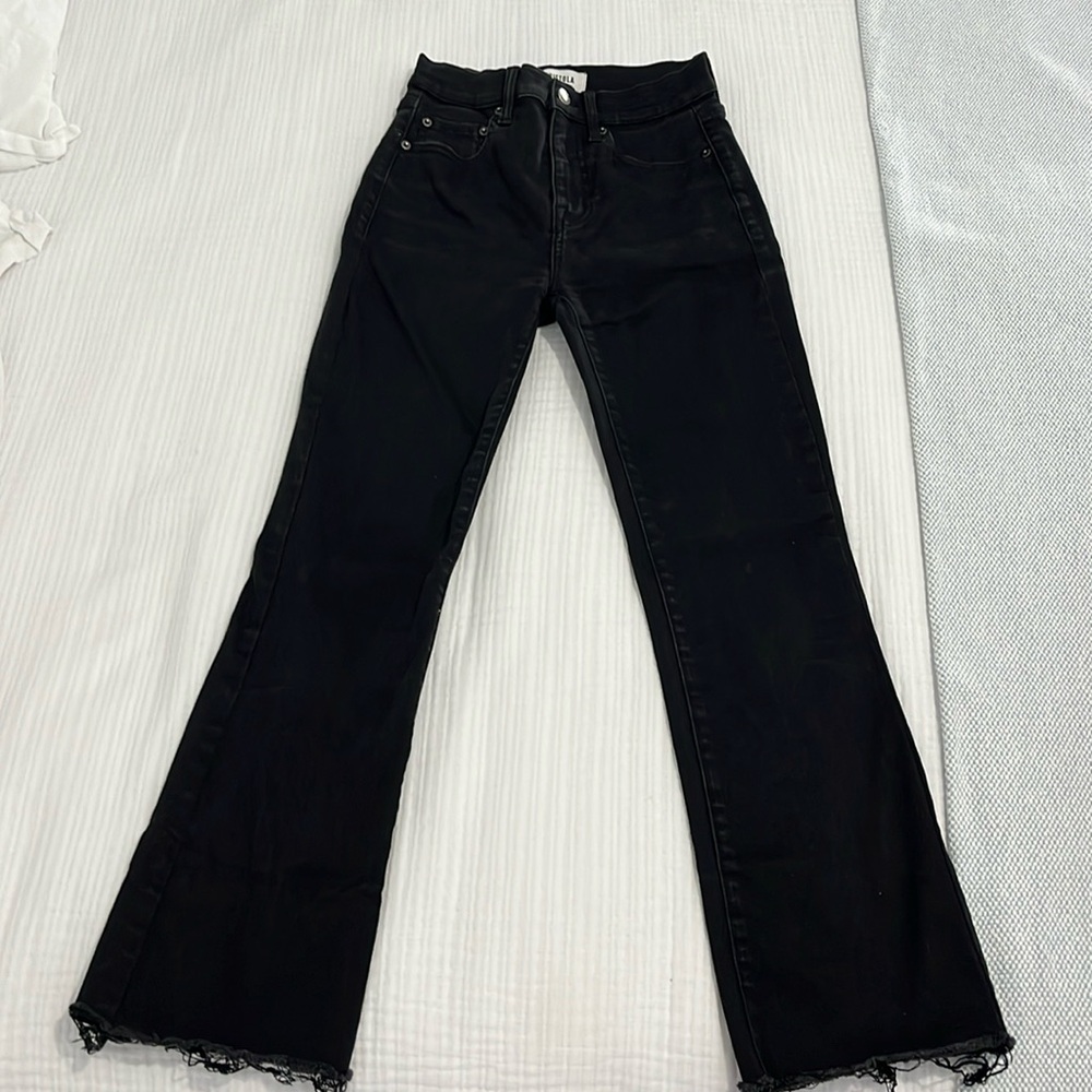 Pistola black denim jeans size 25
